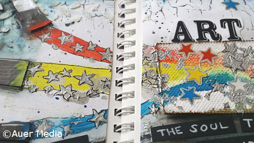 Mixed Media Art journal page Art and Soul