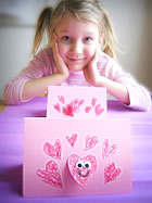 CRAFTS - CARDS - Card making crafts Valentines Day - Kids