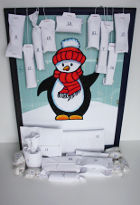 Christmas Calendar with Printable Penguins