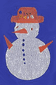Christmas cards for kids: Snowman card