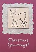 Christmas cards: Reindeer card 2