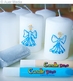 Homemade Christmas gifts: Angel candles