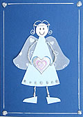 Angel Christmas card 3 - Transparent wings