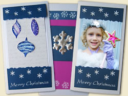 Three Christmas card ideas - Wintry Christmas cards