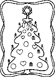Christmas coloring pages 2 - Christmas tree