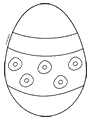 Printable coloring pages - Easter - Picture 7 - A huge Easter egg