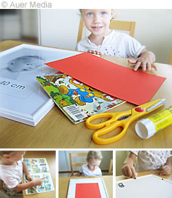 Directions - how to do a picture in frames to childrens room