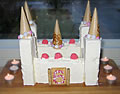 Ice cream castle cake - a birthday cake for a princess party