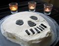 Birthday cakes - Halloween ice cream skull