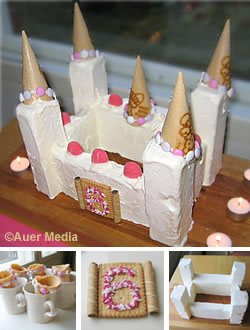 Picture: A cake for a princess party - An ice cream castle